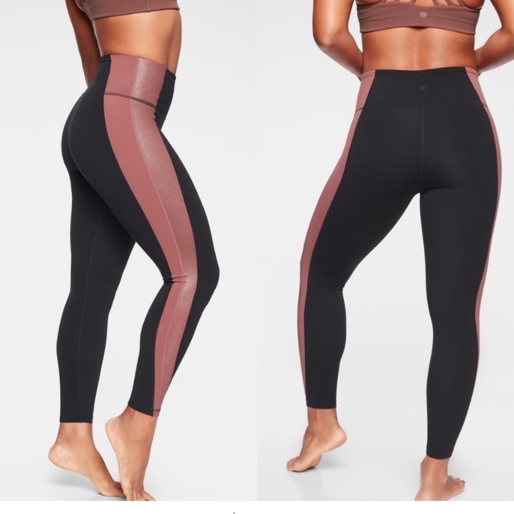 Athleta Salutation  color block Cropped Leggings XS